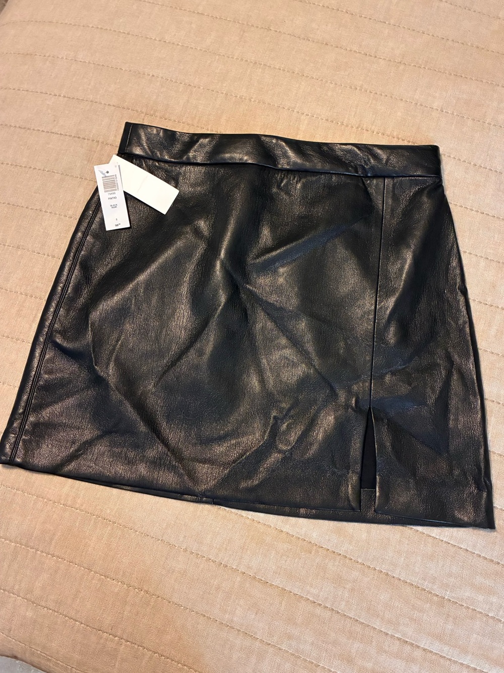 wilfred Patio Mini Skirt Faux Leather